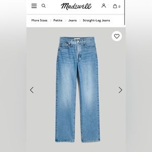 Madewell - The Perfect Vintage Straight Jeans